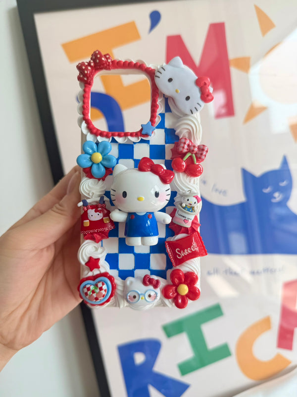 Kitty Cherry Checkerboard