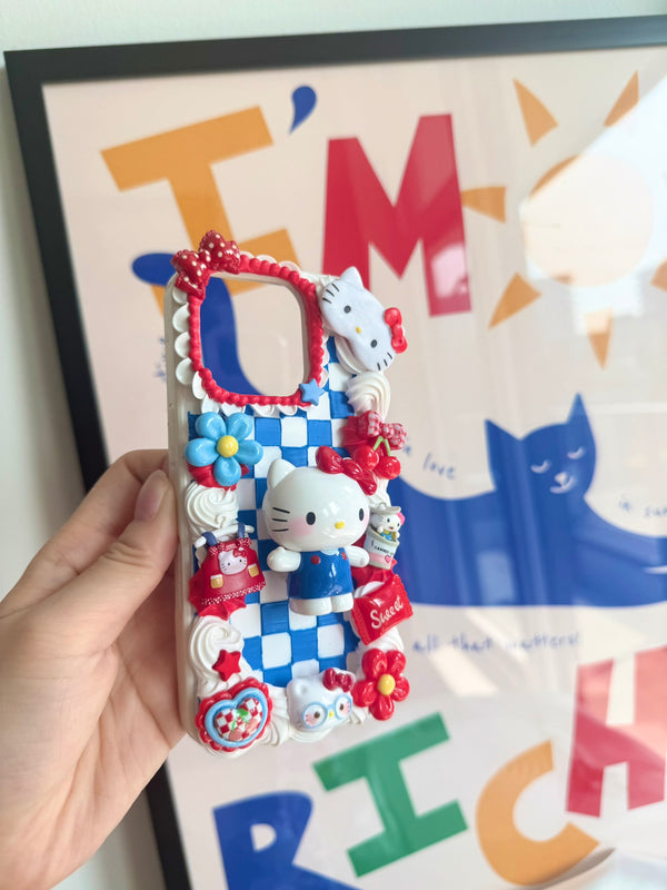 Kitty Cherry Checkerboard