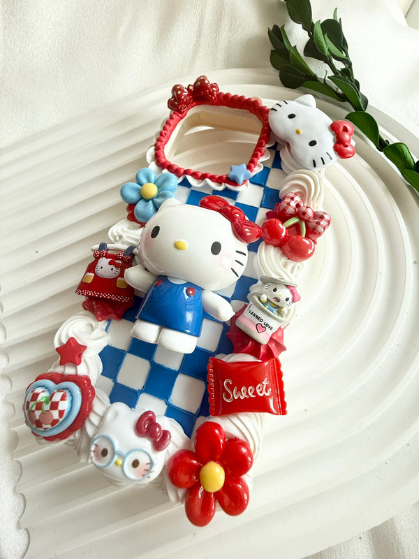 Kitty Cherry Checkerboard