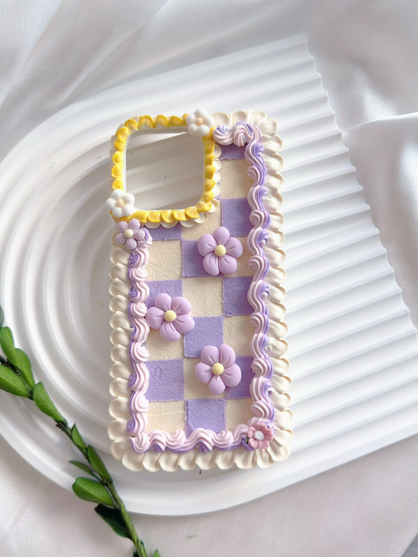 Lavender Checkerboard Bloom