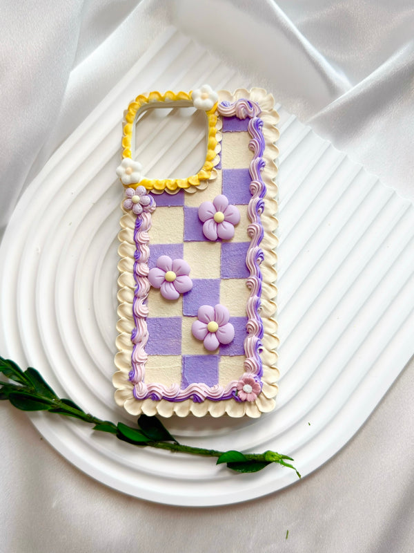 Lavender Checkerboard Bloom